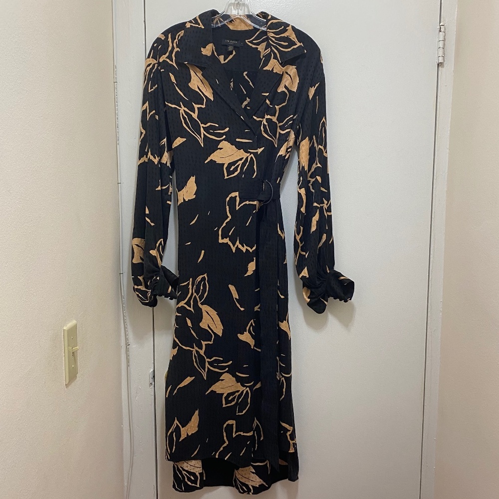NWOT Ted Baker London Dianna Integral Floral Wrap Dress Size UK 1. - Picture 3 of 13